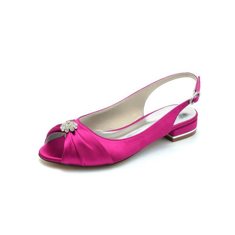 Open Toe Flats with Bow Cocktail