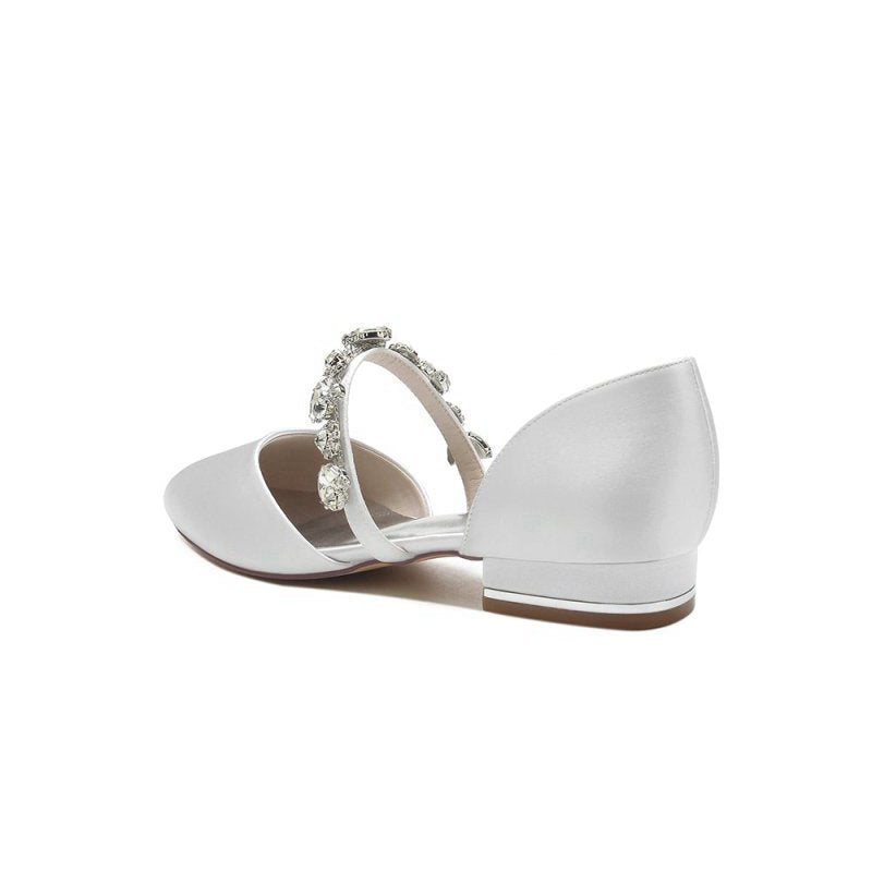 Flats with Rhinestone embellished Strap Party