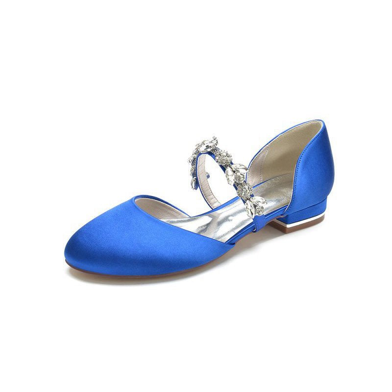 Flats with Rhinestone embellished Strap Party