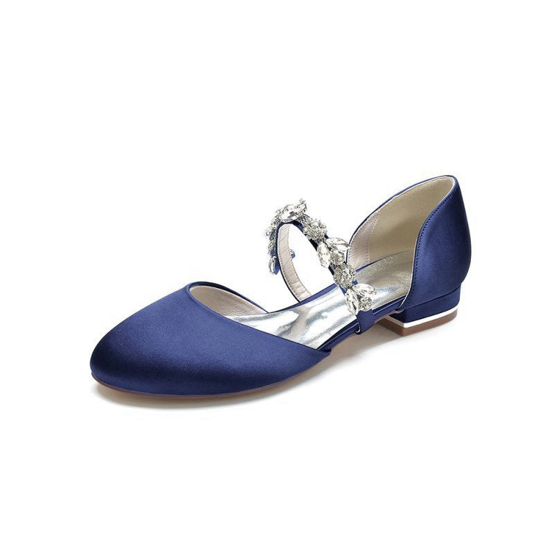 Flats with Rhinestone embellished Strap Party