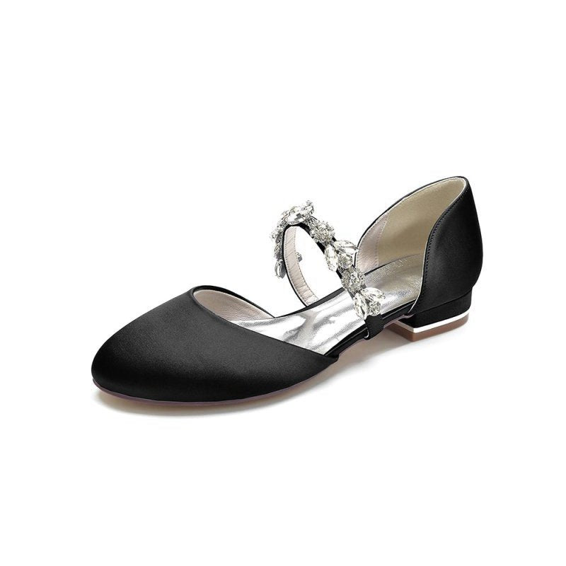 Flats with Rhinestone embellished Strap Party