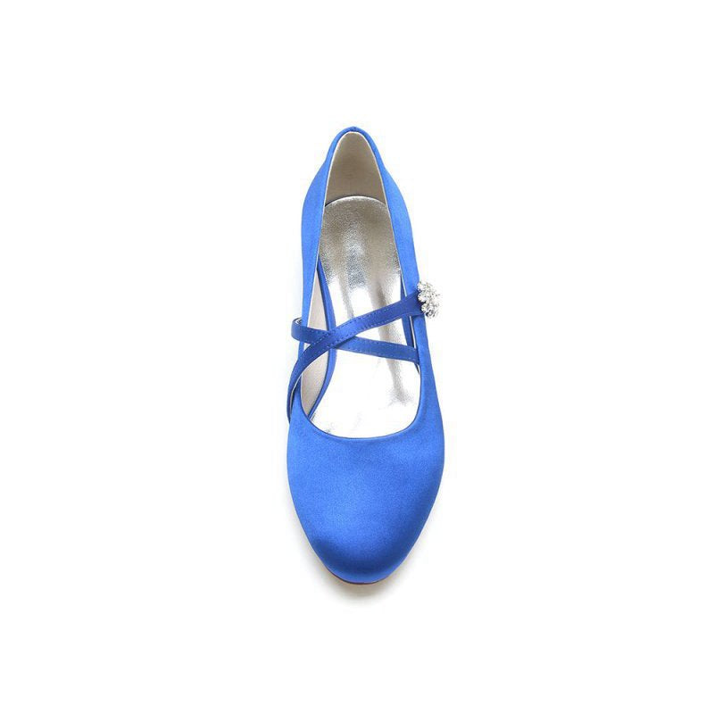 Flats with Rhinestone Buckle Party