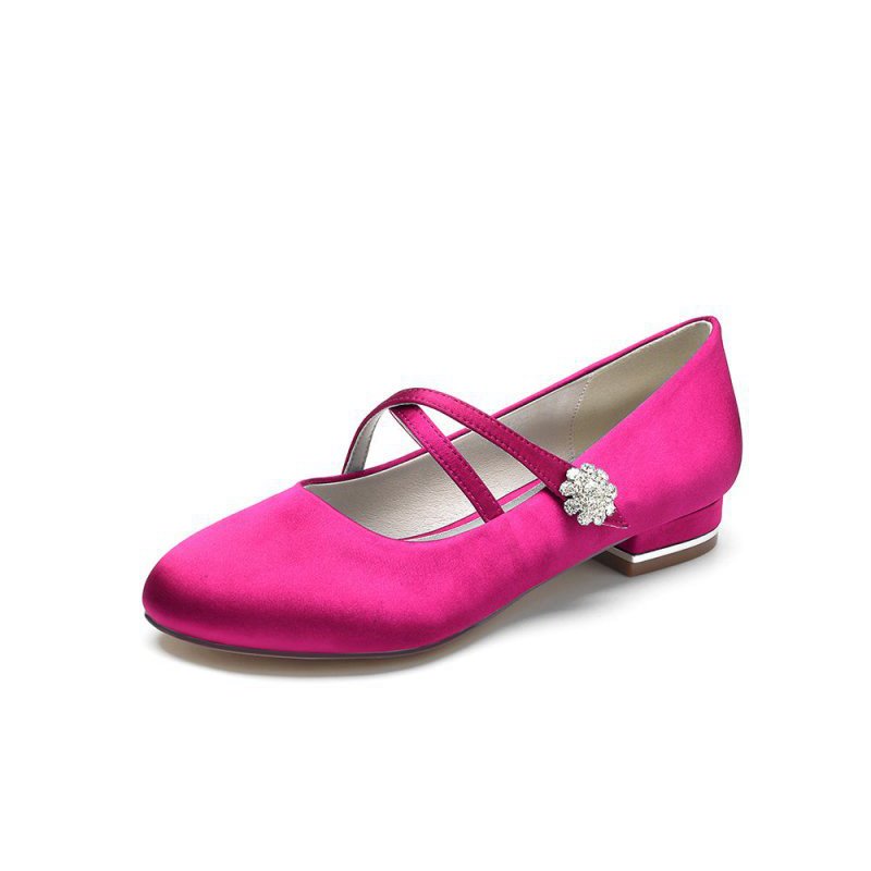 Flats with Rhinestone Buckle Party