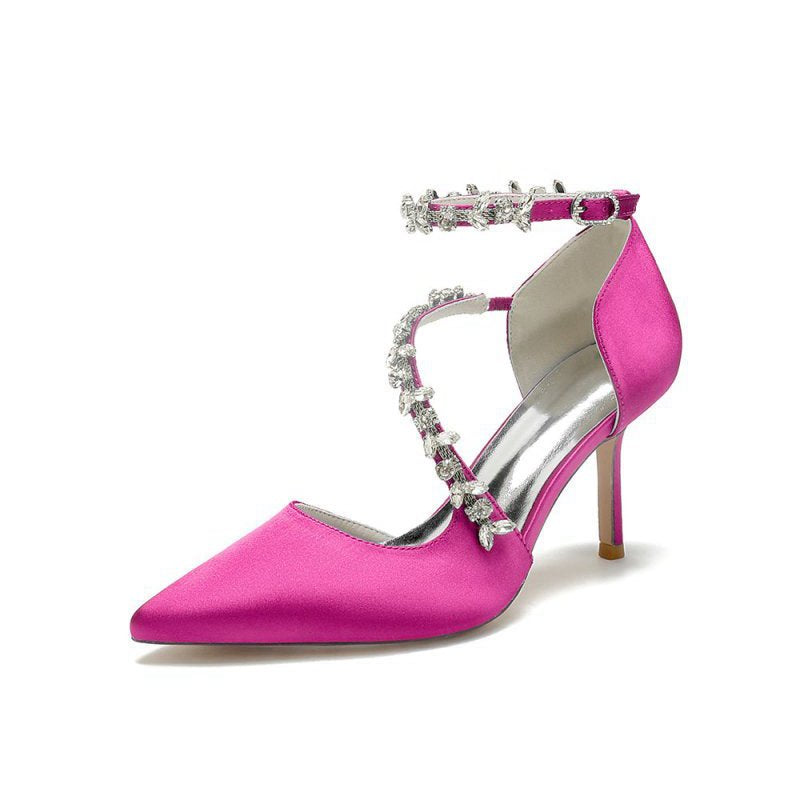 Pointed Toe Slingback Strap High Heel
