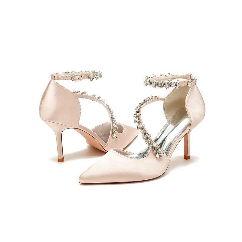Pointed Toe Slingback Strap High Heel