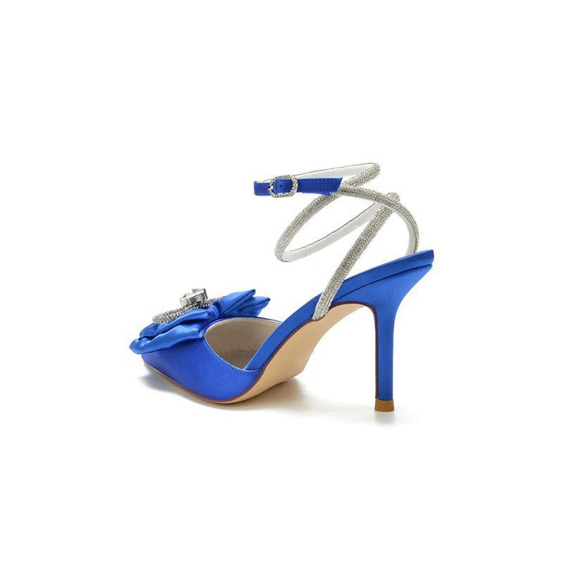 Pointed Toe Heels with Ribbon Bow