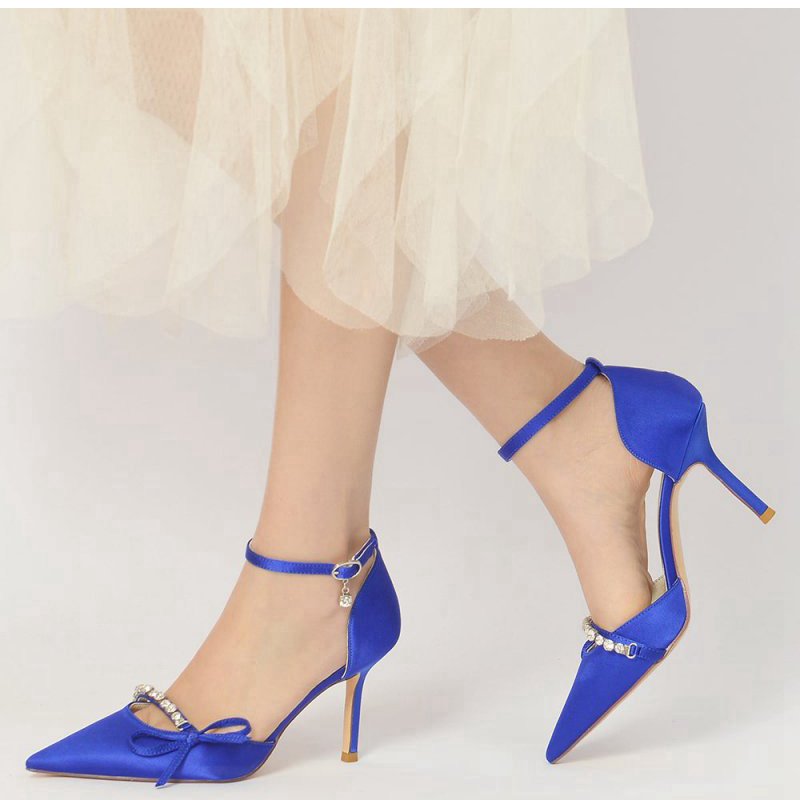 Pointed Toe Party Heels with Bow