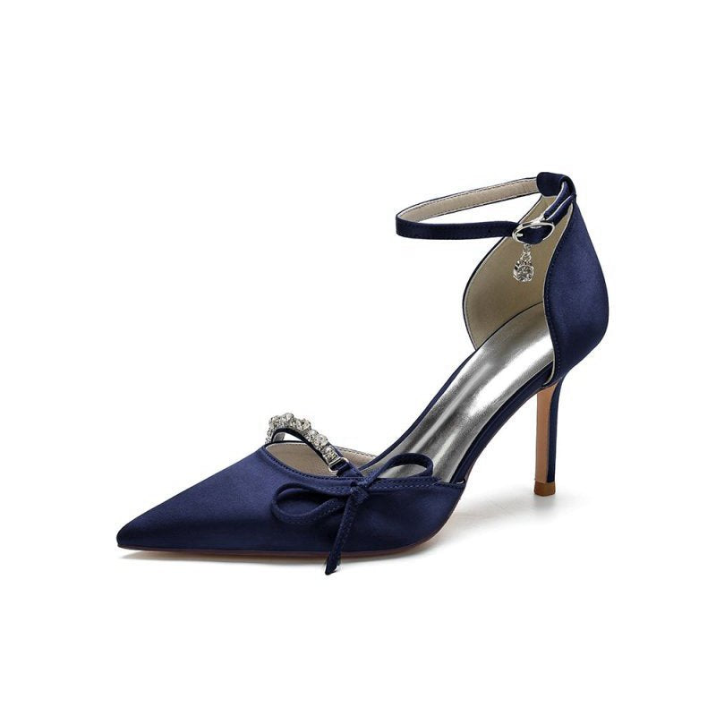 Pointed Toe Party Heels with Bow