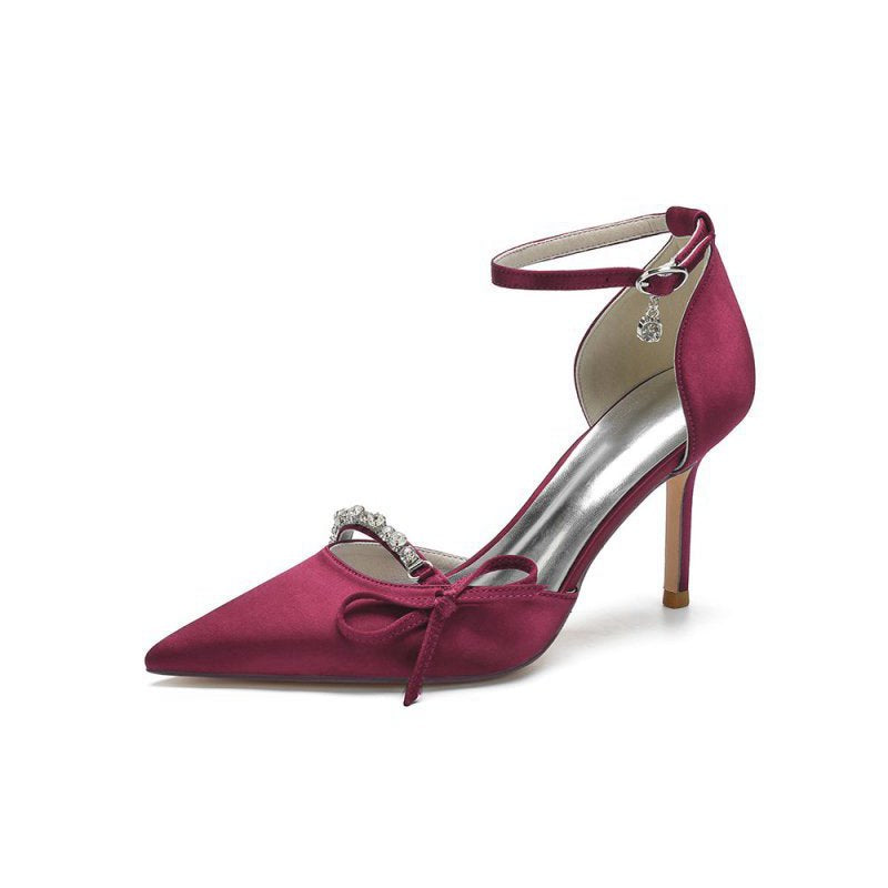 Pointed Toe Party Heels with Bow