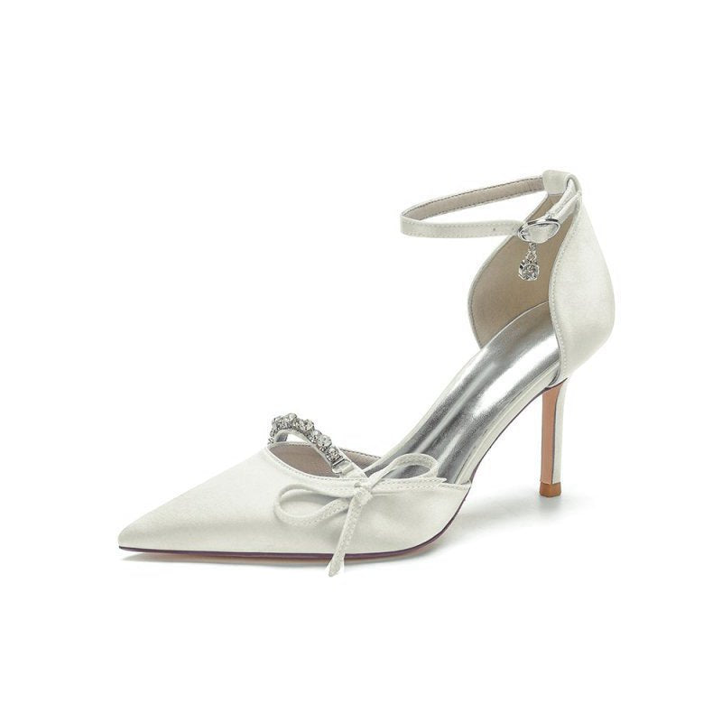 Pointed Toe Party Heels with Bow
