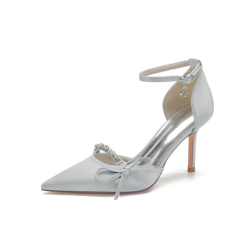 Pointed Toe Party Heels with Bow