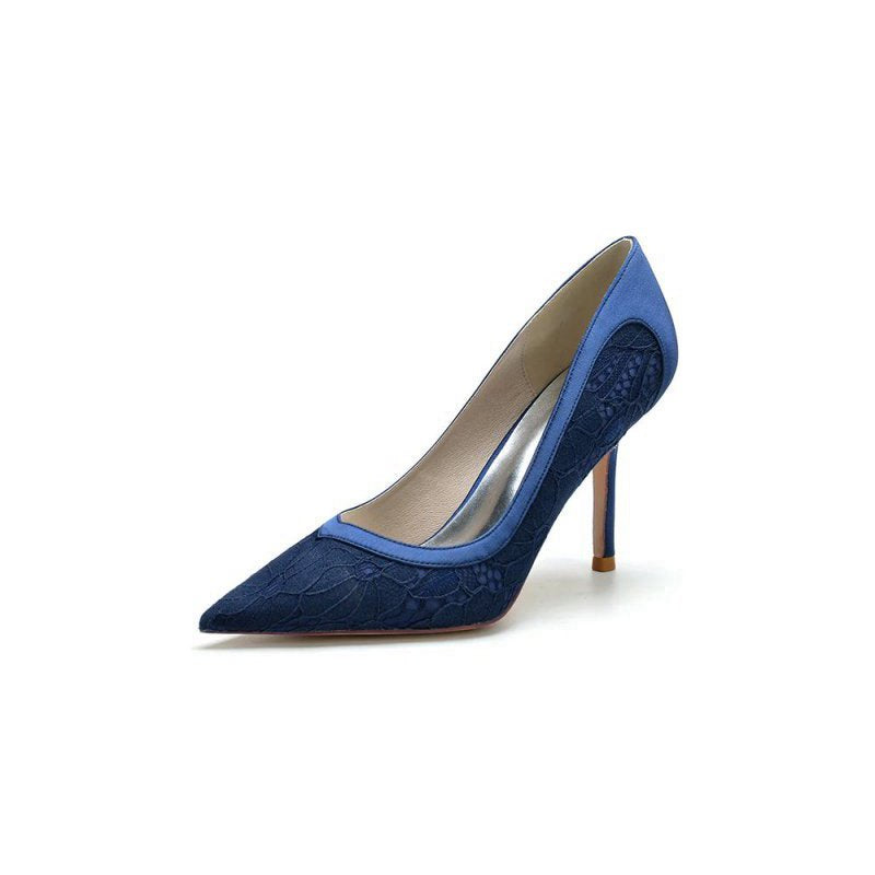 Pointed Toe Lace Wedding Shoes
