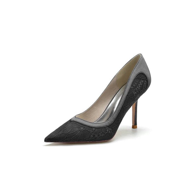 Pointed Toe Lace Wedding Shoes