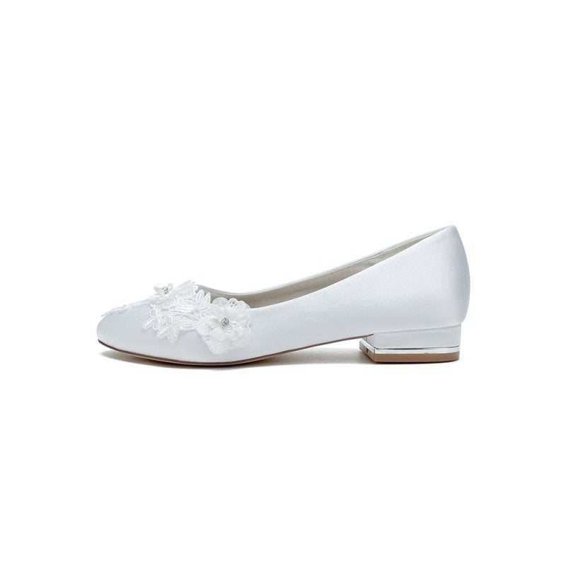 Retro Low Heel Shoes with Lace