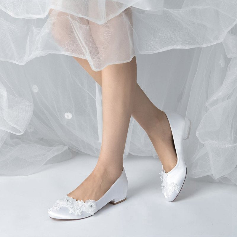 Retro Low Heel Shoes with Lace
