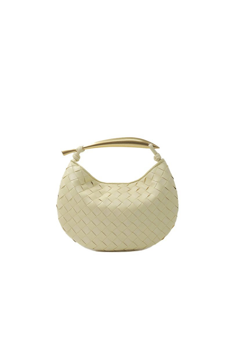 Women's Woven Dumpling Clutch Bag