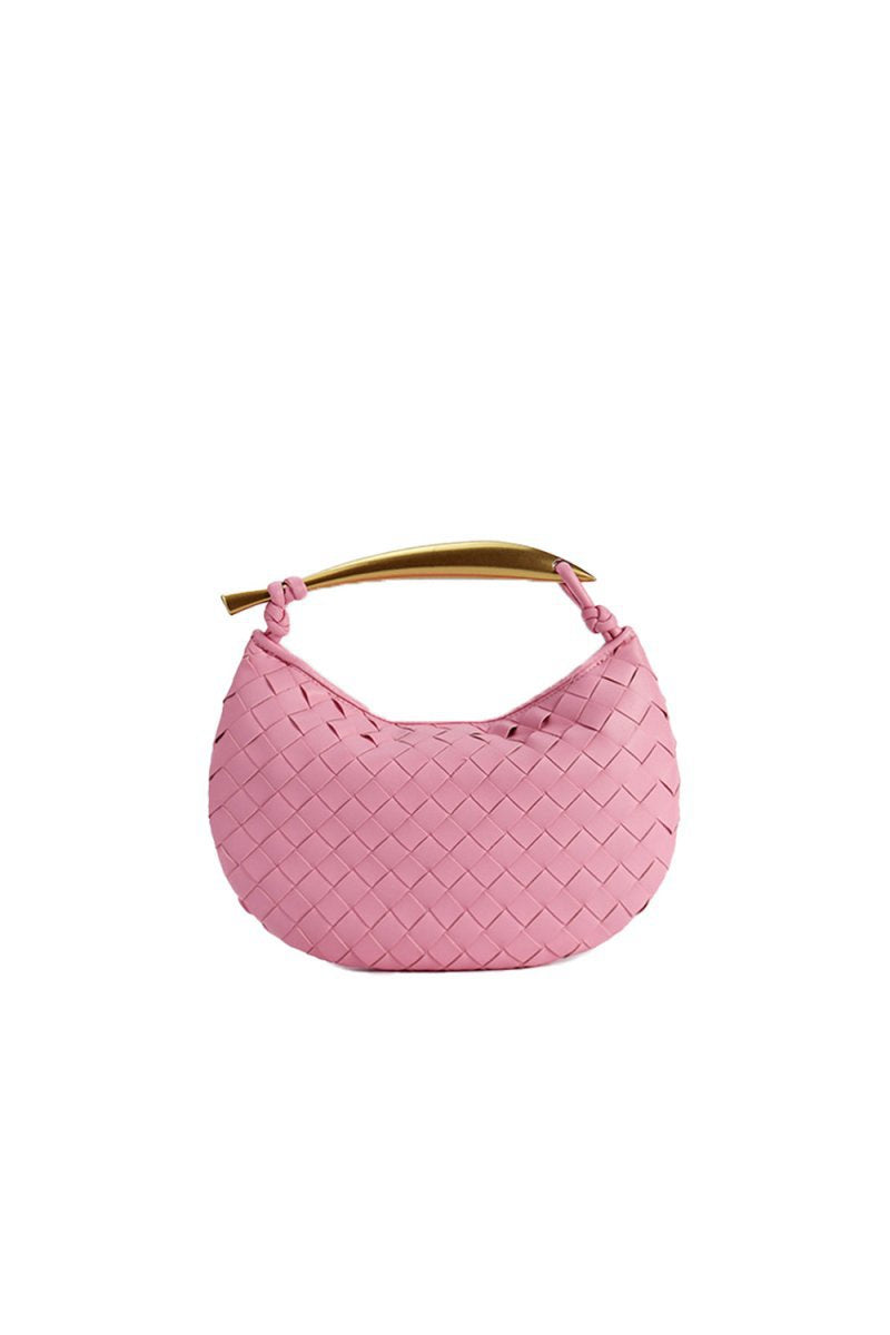 Women's Woven Dumpling Clutch Bag