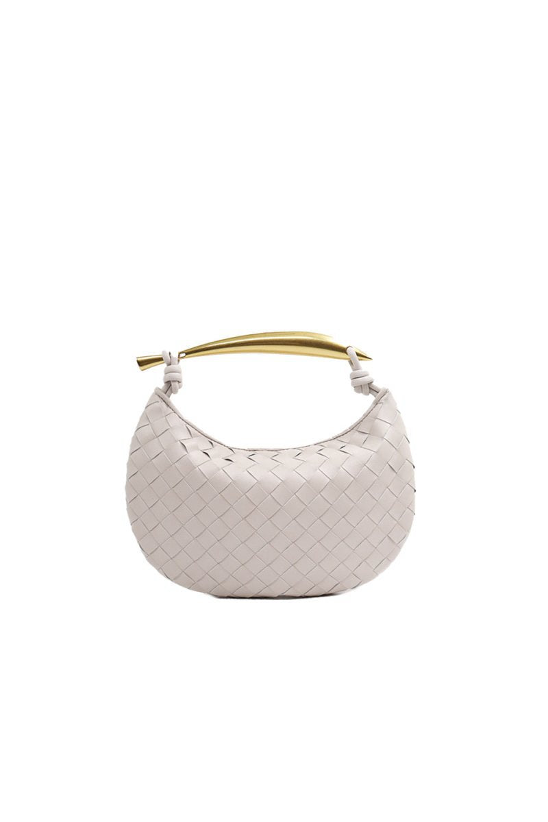 Women's Woven Dumpling Clutch Bag