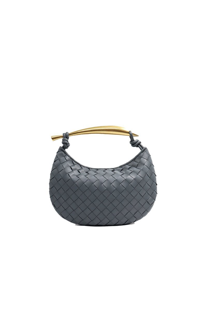 Women's Woven Dumpling Clutch Bag