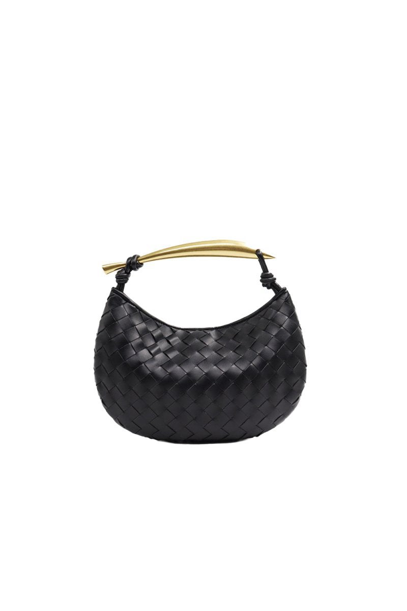 Women's Woven Dumpling Clutch Bag