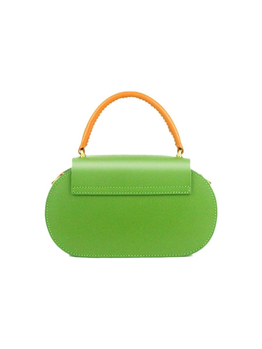 Women's Mini Flap Genuine Leather Clutch Bags with Crossbody Strap