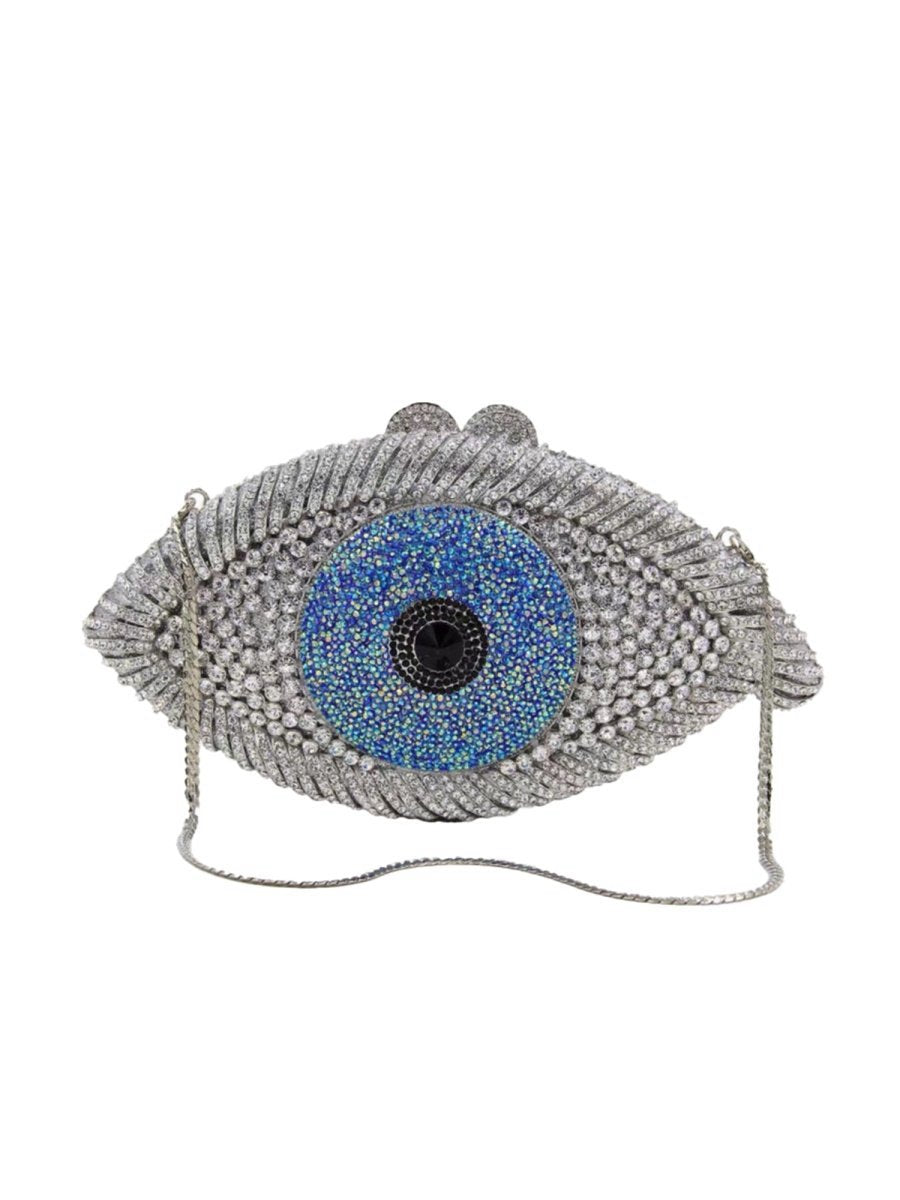 Women's EYE SEE U Rhinestone Evening Clutch bags Handmade