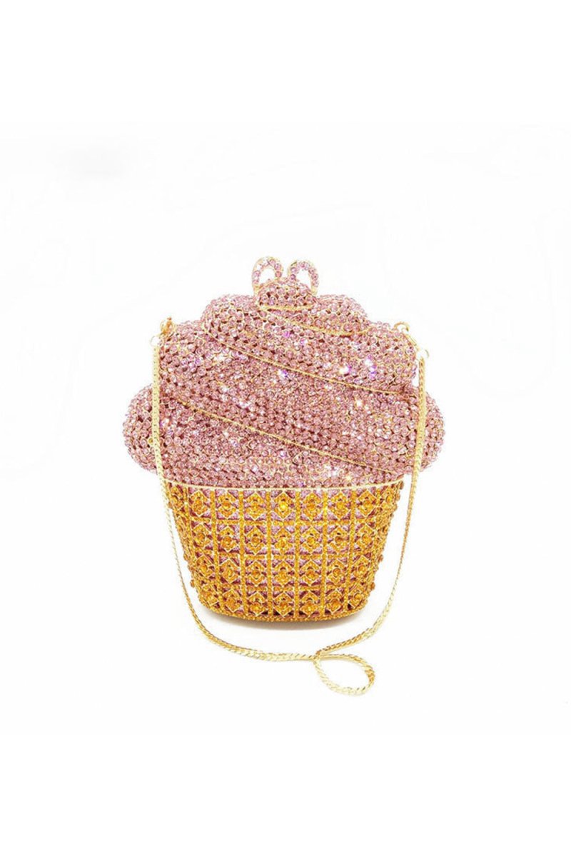 Women's Rhinestones Cup of Ice Cream Evening Clutch