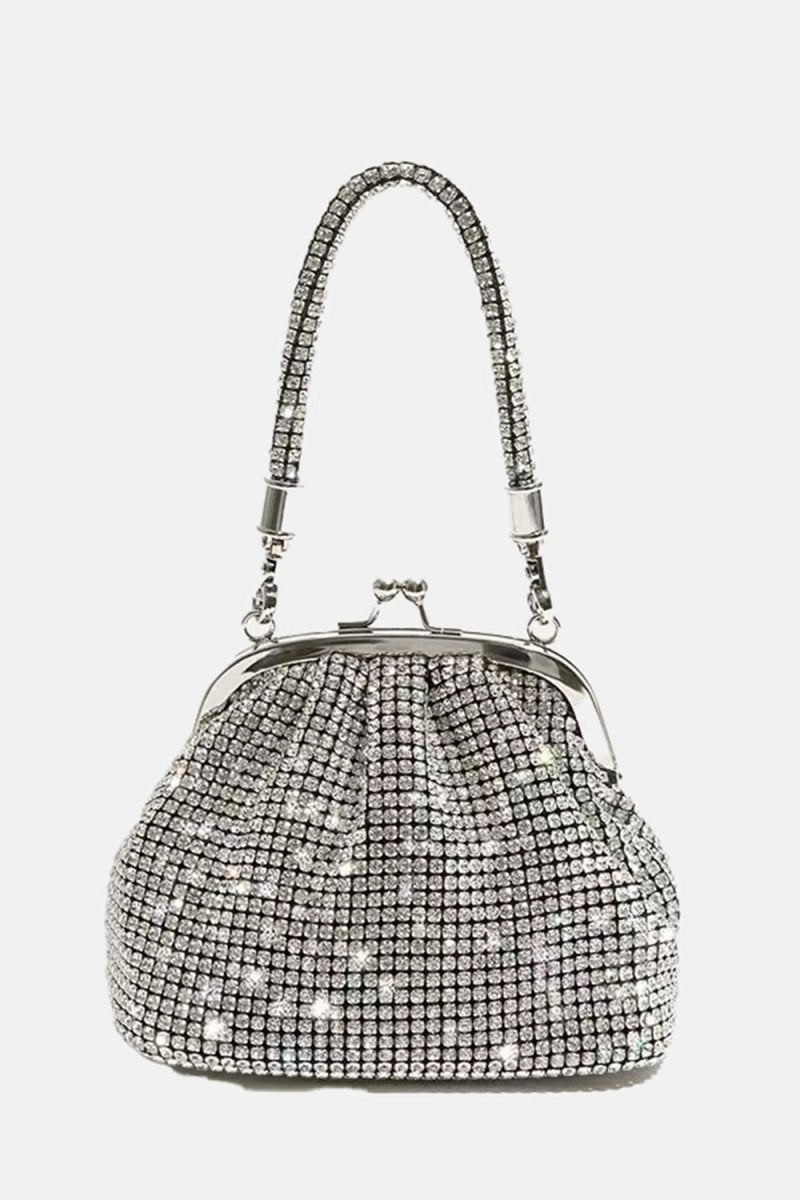 Women's All Over Rhinestones Evening Clutch Bags with Straps