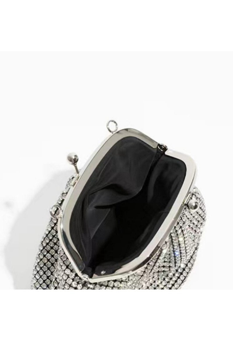 Women's All Over Rhinestones Evening Clutch Bags with Straps
