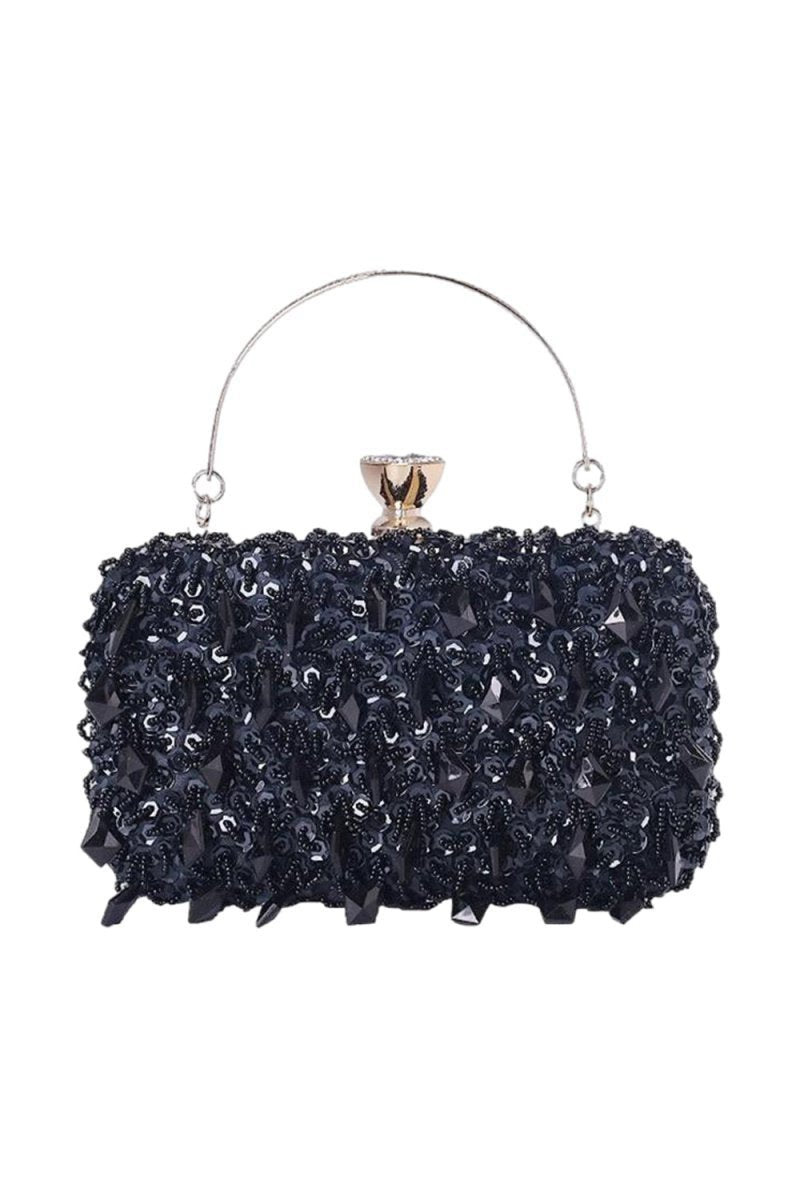 Women's Beaded Sequined Evening Clutch Bags