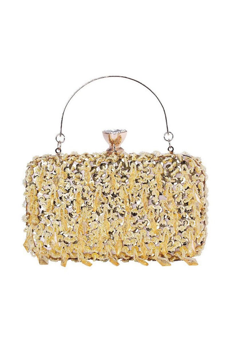 Women's Beaded Sequined Evening Clutch Bags