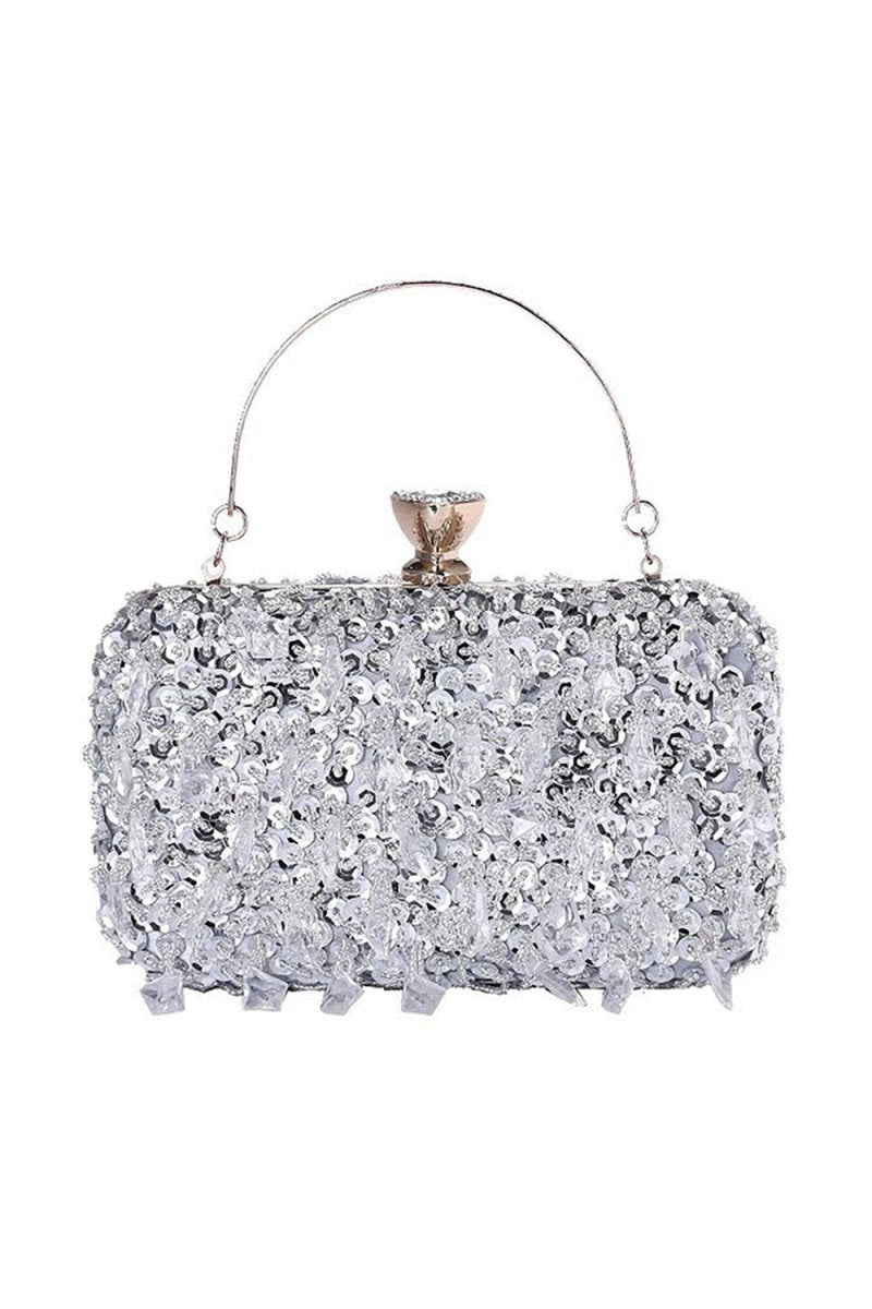 Women's Beaded Sequined Evening Clutch Bags