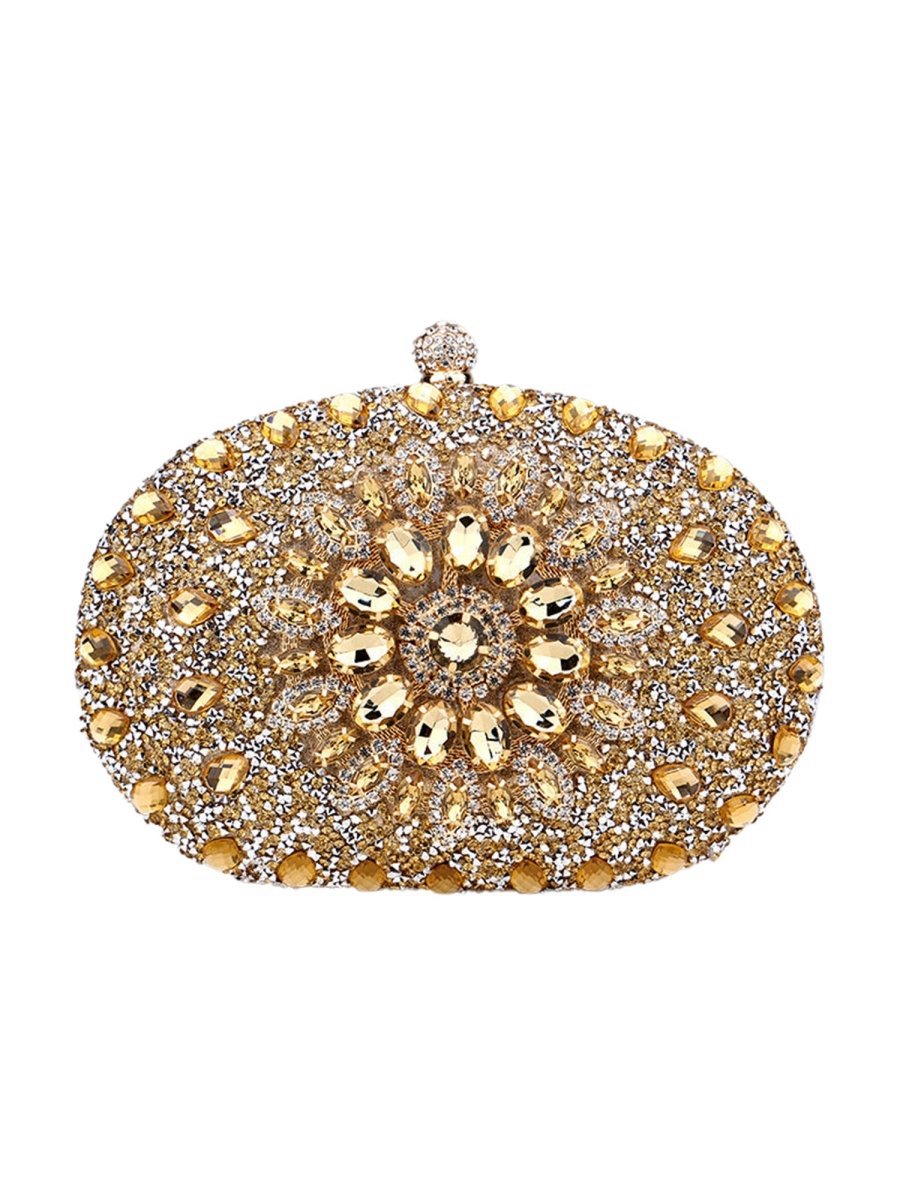 Women's All Over Crystals Sparkly Evening Clutch Bags