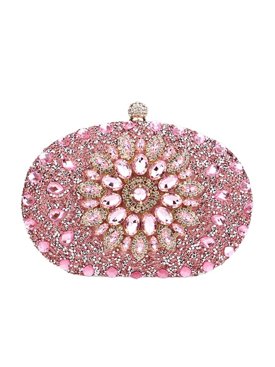 Women's All Over Crystals Sparkly Evening Clutch Bags