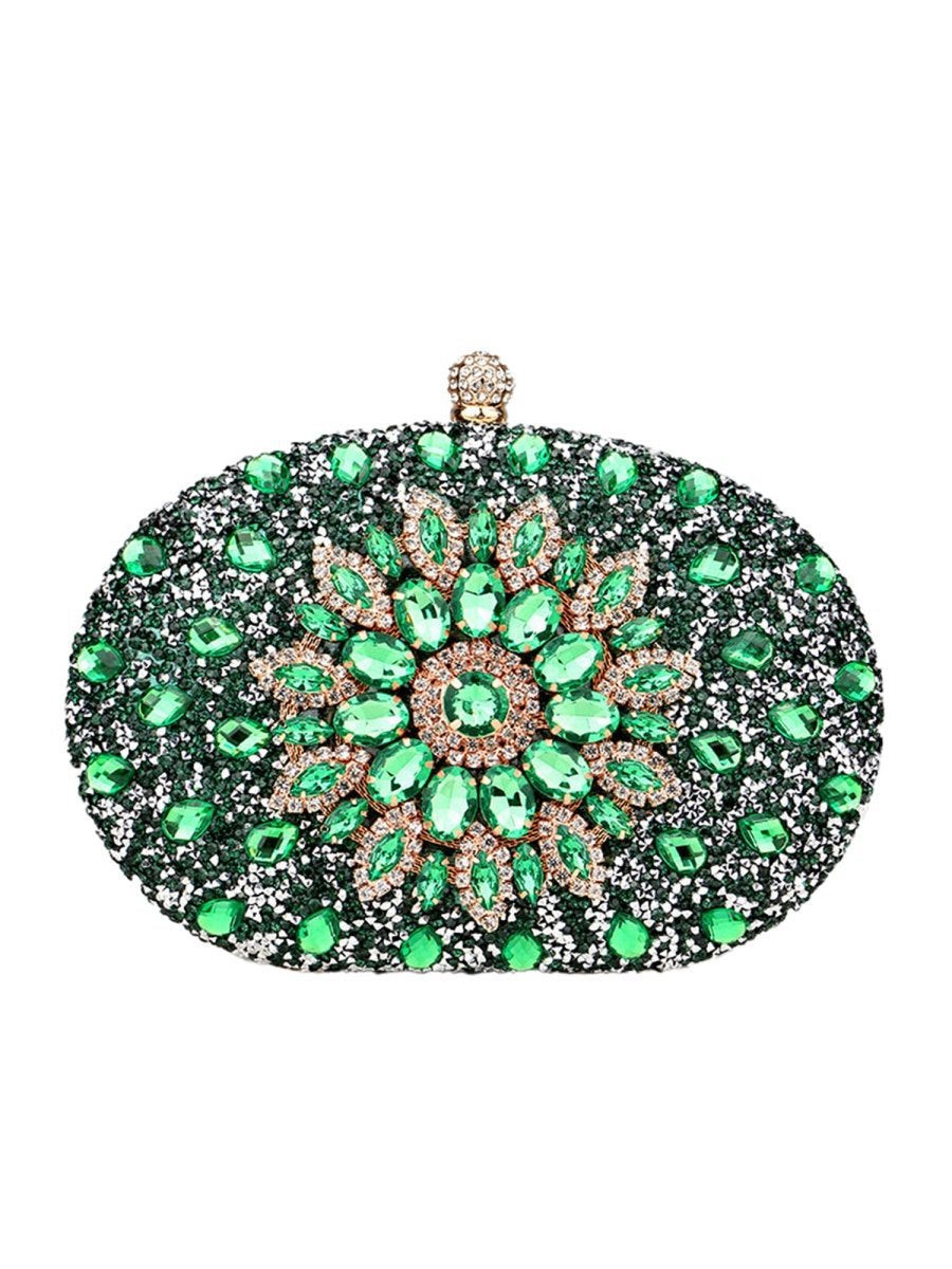Women's All Over Crystals Sparkly Evening Clutch Bags