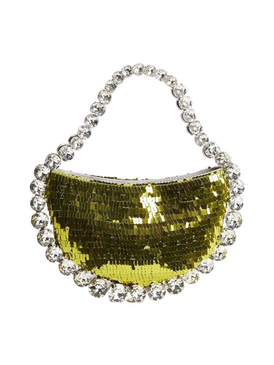Women's Sparkling Rhinestone Shoulder Bag with PU Material