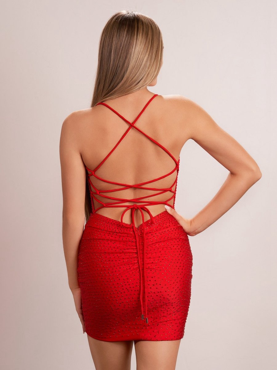 Sheath Fitted Short Homecoming Dresses with Beads