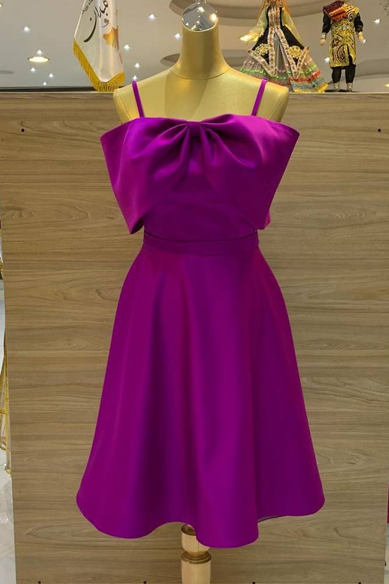 Spaghetti Straps A-line Homecoming Dresses