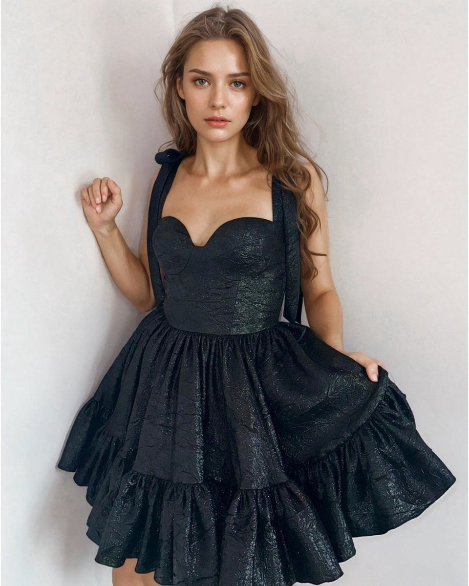 Cute A-line Sweetheart Peacock Homecoming Dresses