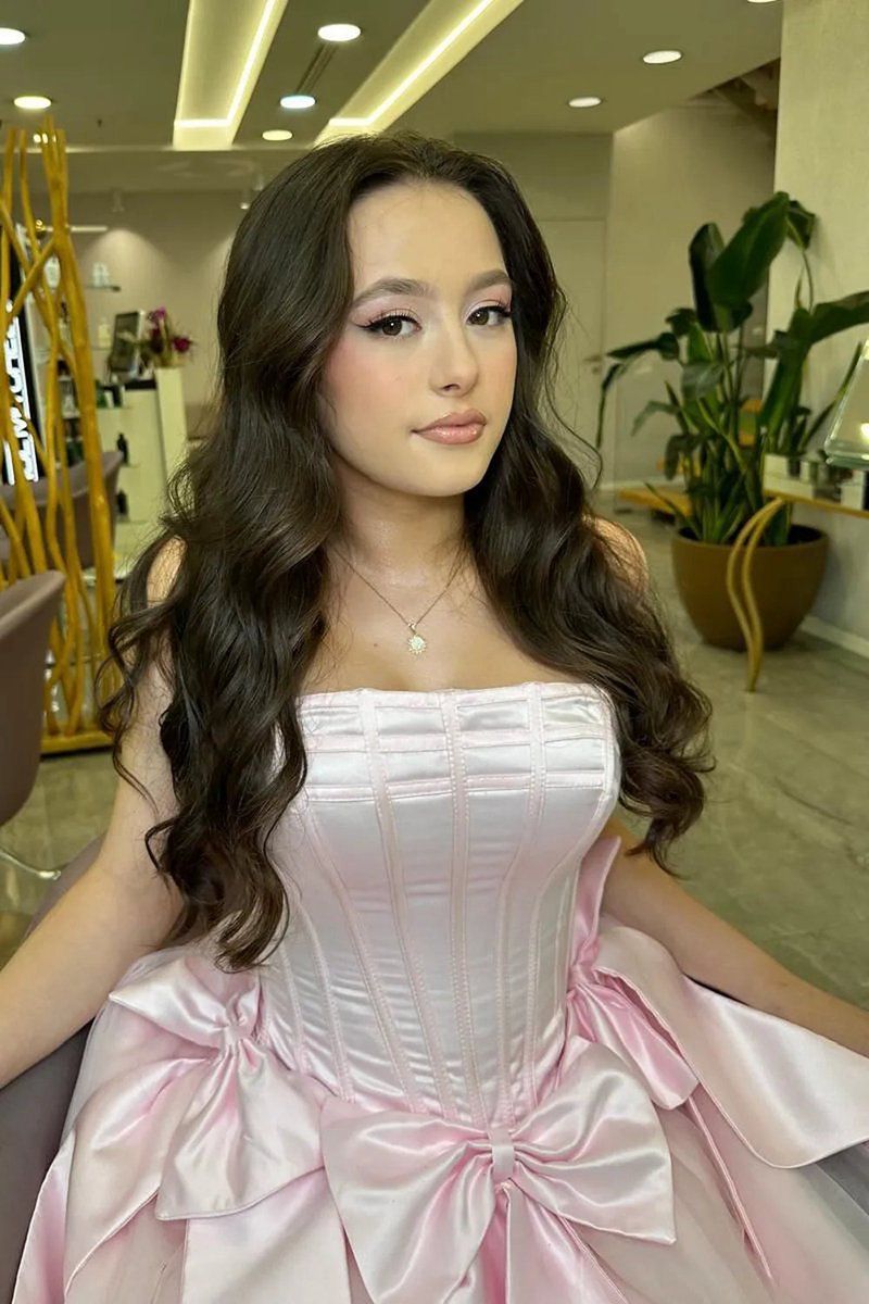 Strapless Tulle A-line Short Corset Homecoming Dresses with Bow