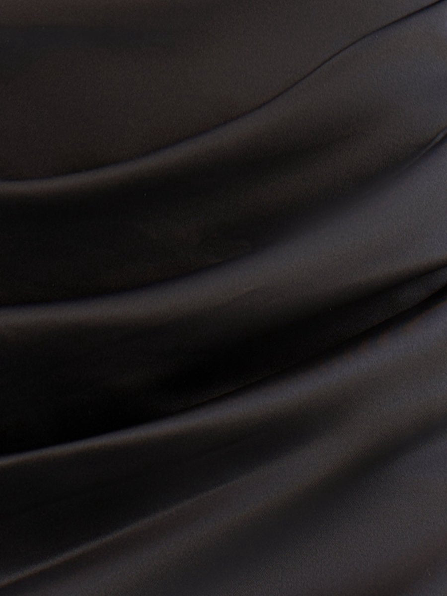 Satin Off the Shoulder Short Homecoming Dresses