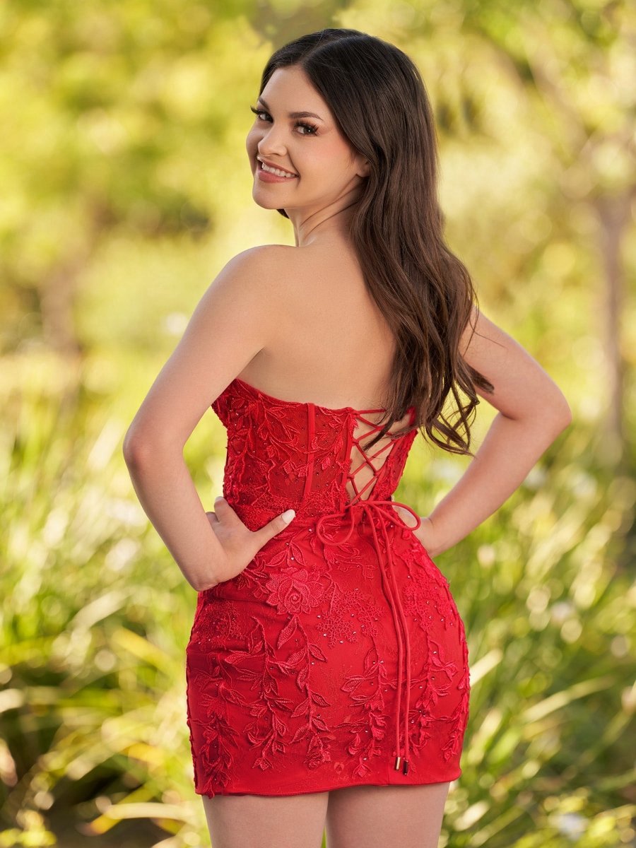 Tight Short Homecoming Dresses with Appliques