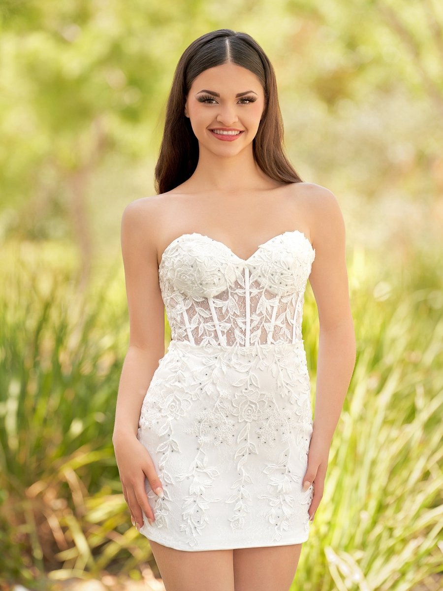 Tight Short Homecoming Dresses with Appliques