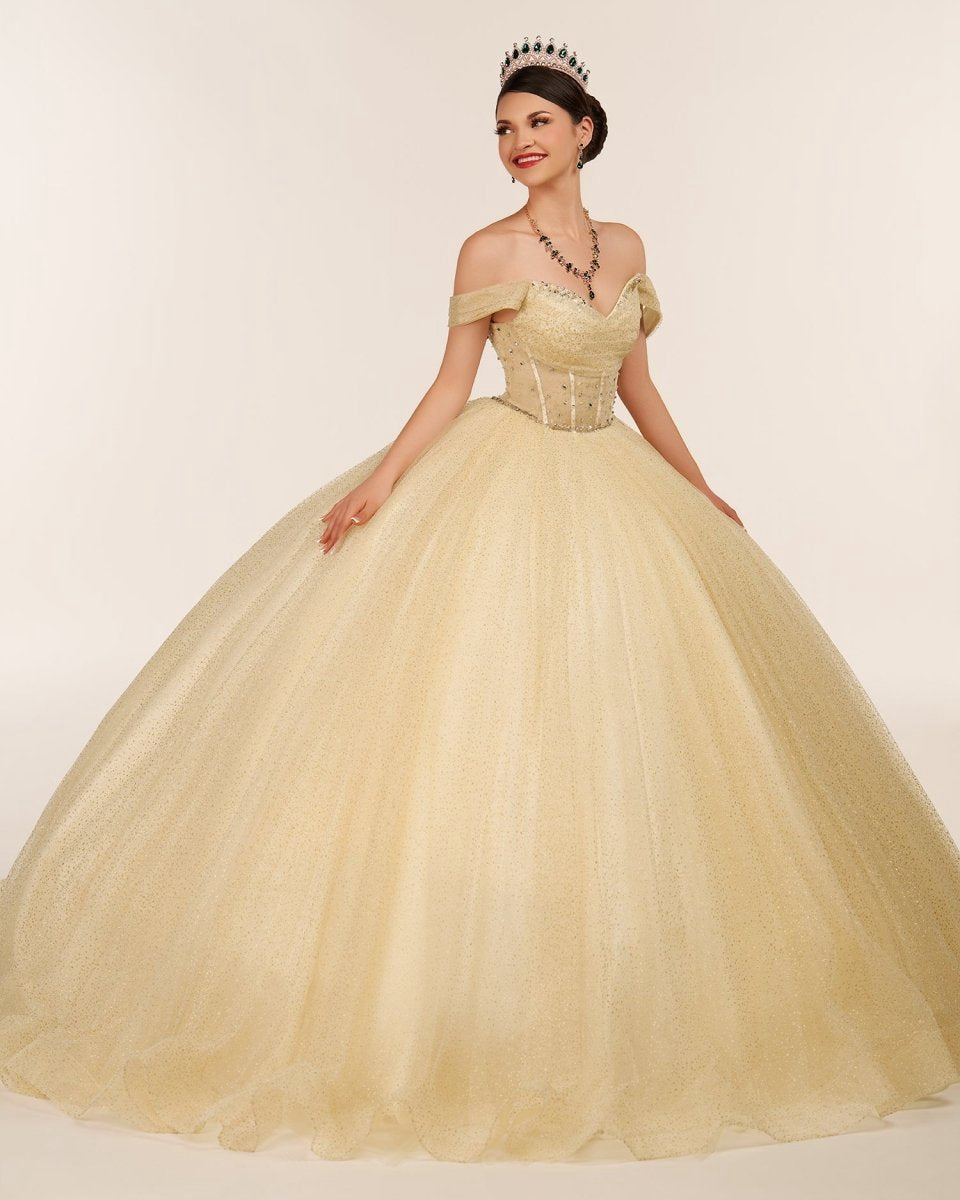 Ball Gown Tulle Off-the-Shoulder Quincenara Dresses