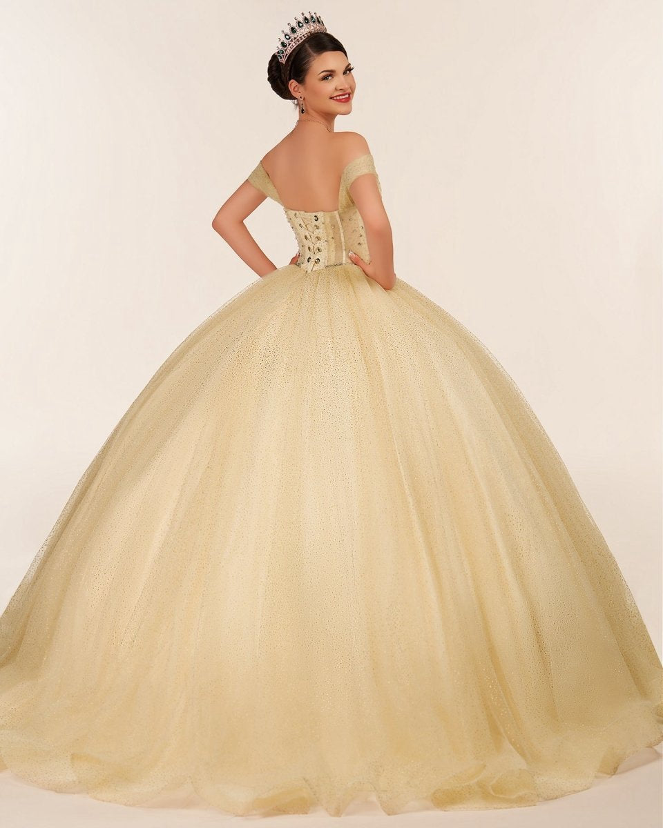 Ball Gown Tulle Off-the-Shoulder Quincenara Dresses