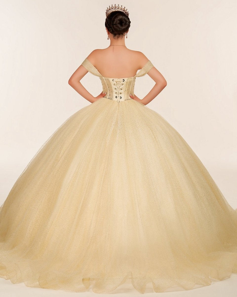 Ball Gown Tulle Off-the-Shoulder Quincenara Dresses
