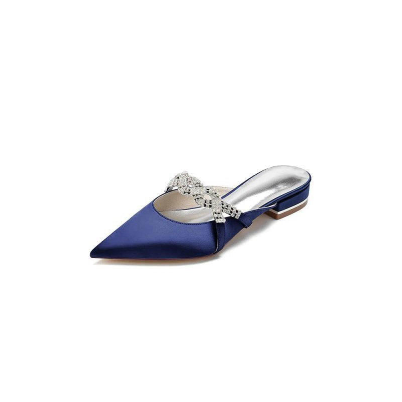 Glitter Crystal Embellished Kitten Sandals