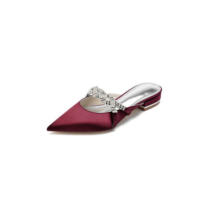 Glitter Crystal Embellished Kitten Sandals