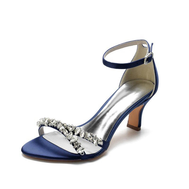 Simple Round Toe Chunky Heel Pumps