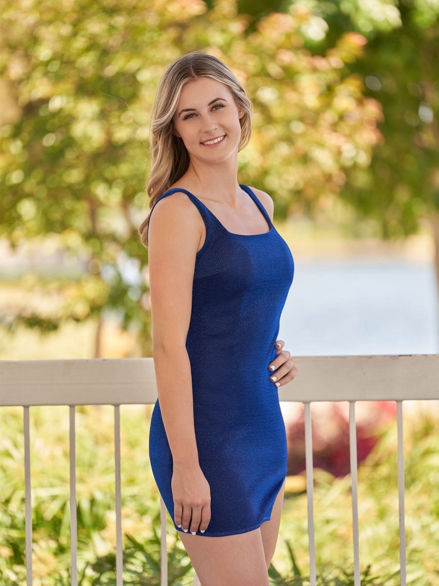 Sheath Square Neck Homecoming Dresses with Slit